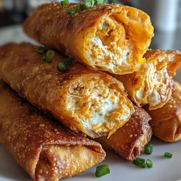 Buffalo Chicken Dip Egg Rolls