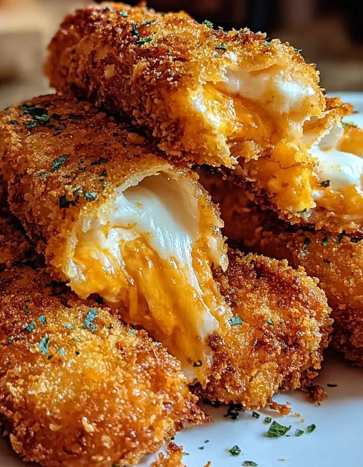 Buffalo Chicken Mozzarella Sticks