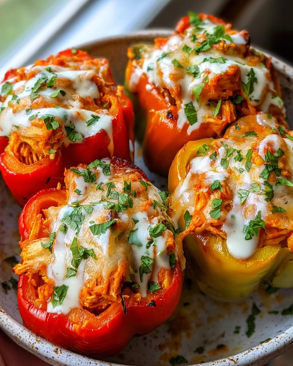 Buffalo Chicken Stuffed Peppers - detail 1