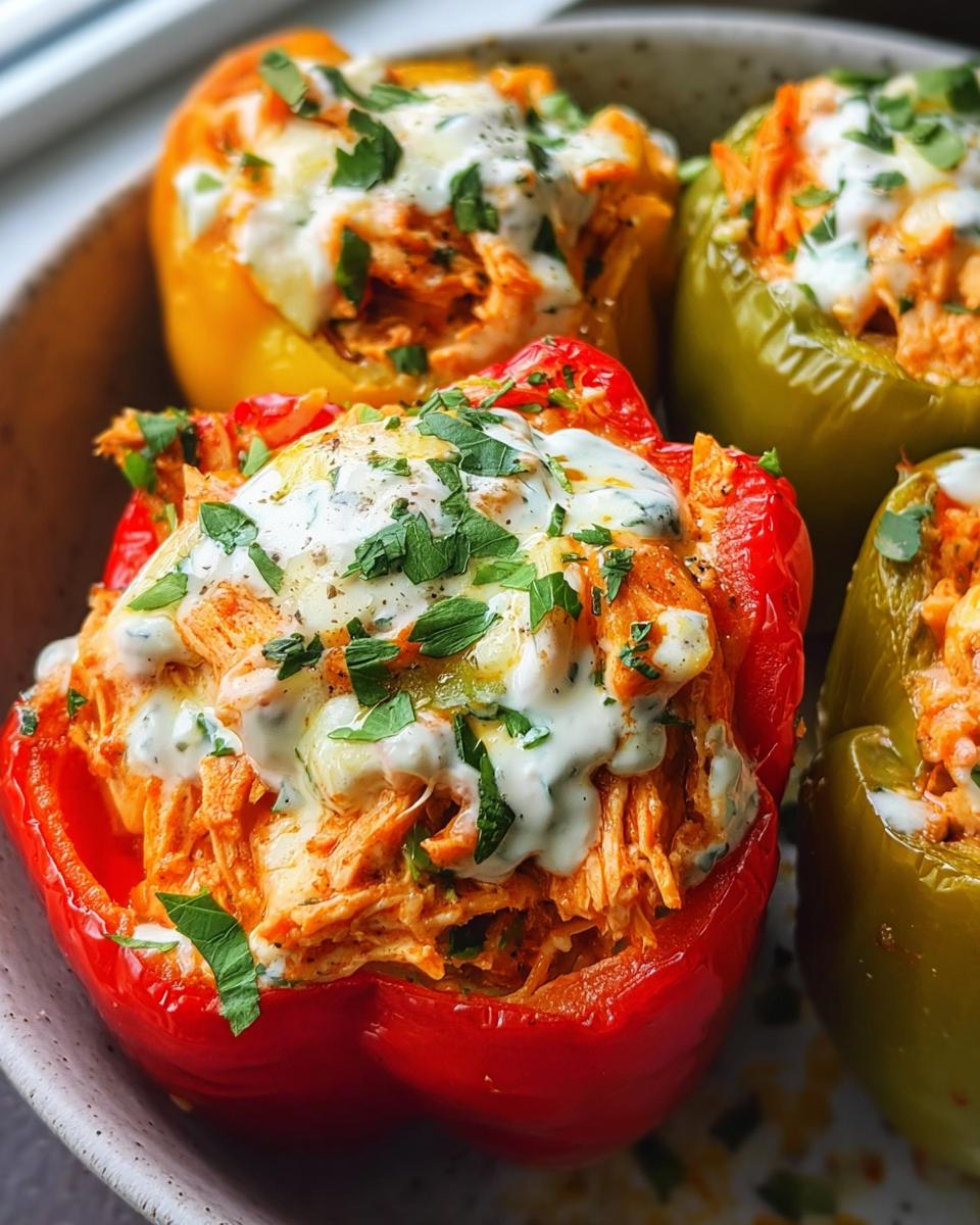 Buffalo Chicken Stuffed Peppers - detail 2
