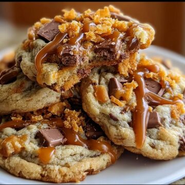 Butterfinger Caramel Crunch Cookies