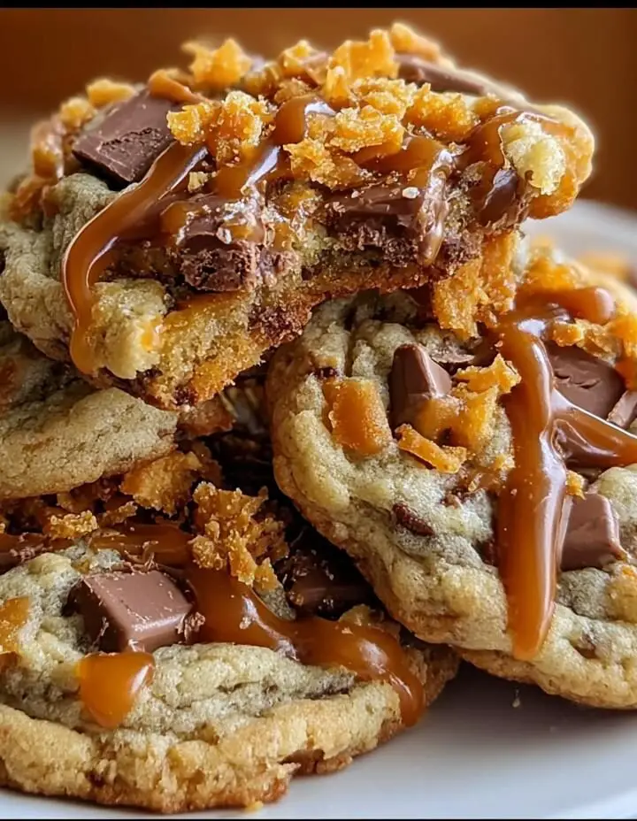 Butterfinger Caramel Crunch Cookies