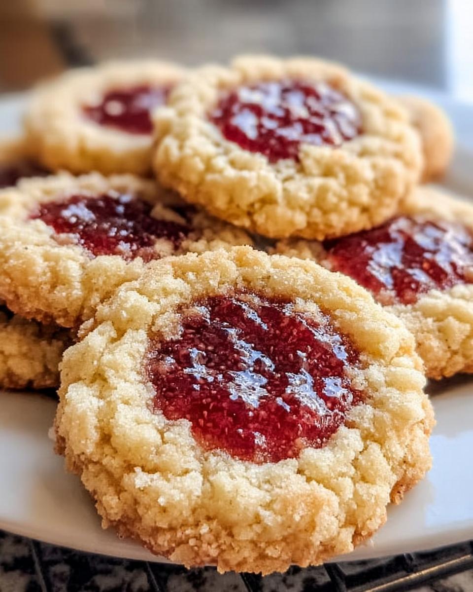 Buttery Raspberry Crumble Cookies - detail 1