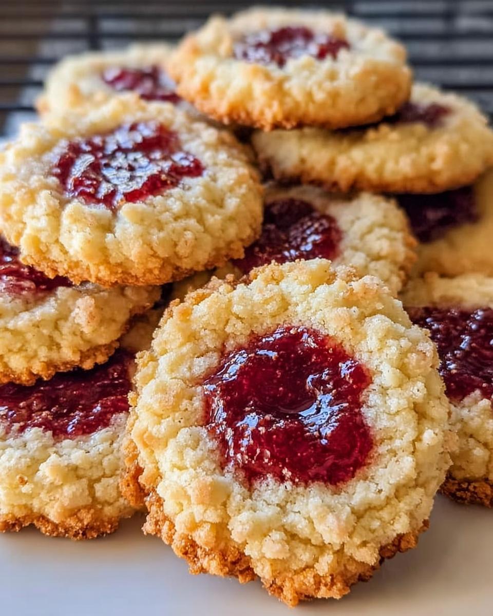 Buttery Raspberry Crumble Cookies - detail 2
