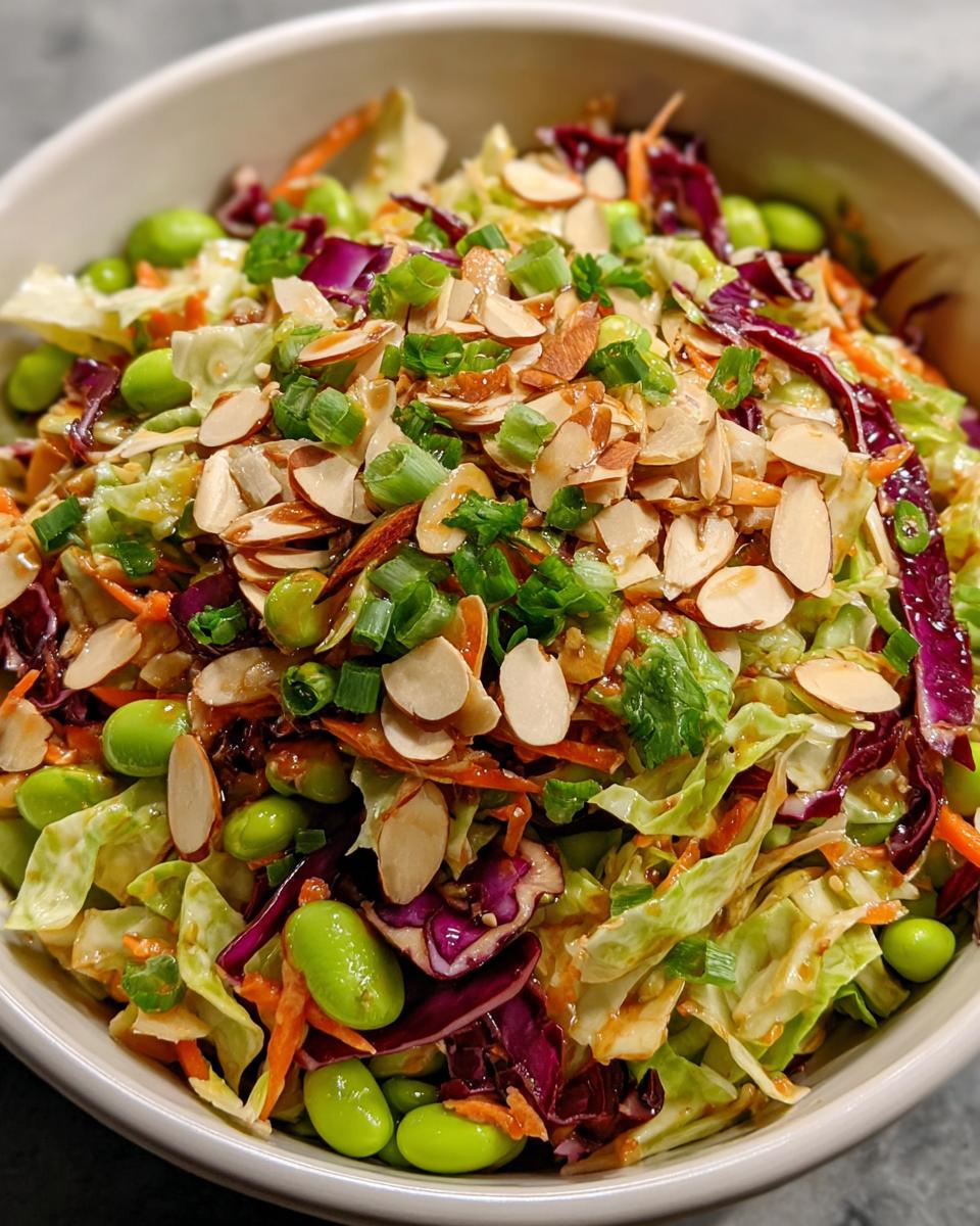 Cabbage and Edamame Salad with Sesame Ginger Dressing - detail 2