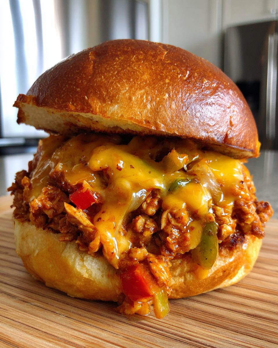 Cajun Chicken Sloppy Joes - detail 1