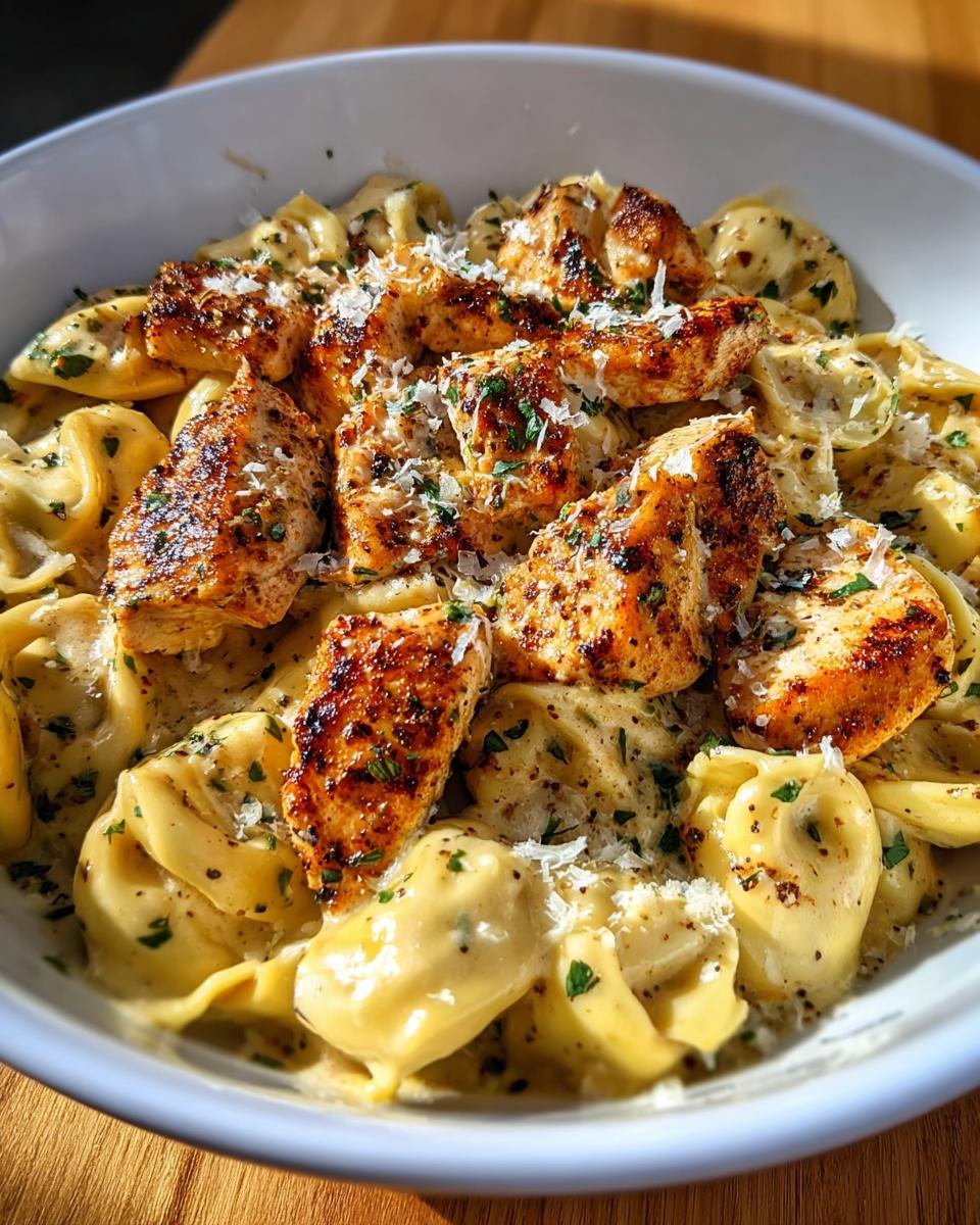 Cajun Chicken Tortellini with Garlic Sauce - detail 1