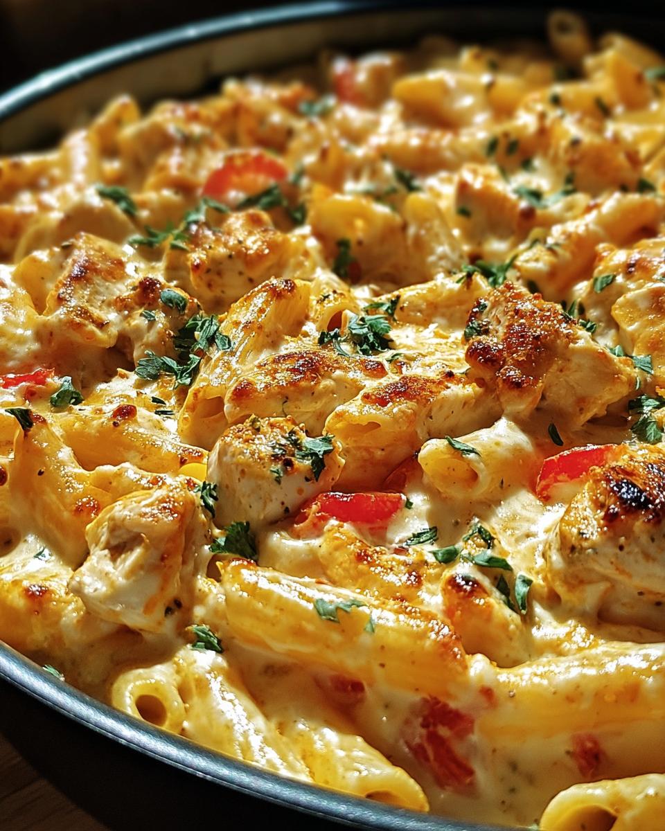 Cajun Cream Cheese Chicken Pasta Bake - detail 2