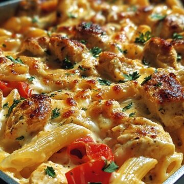 Cajun Cream Cheese Chicken Pasta Bake