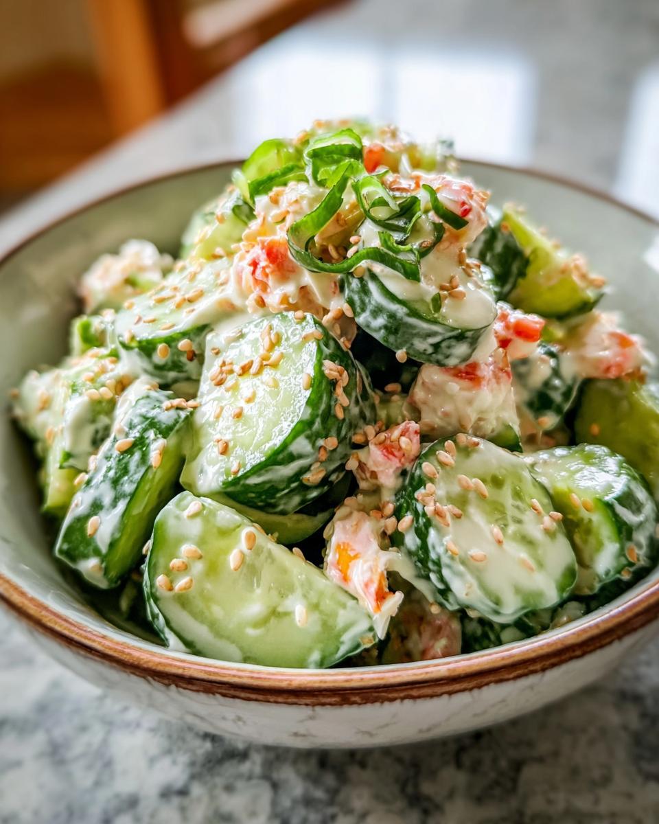 California Roll Cucumber Salad - detail 1