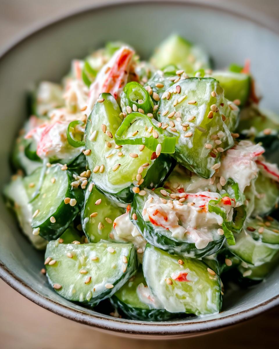 California Roll Cucumber Salad - detail 2