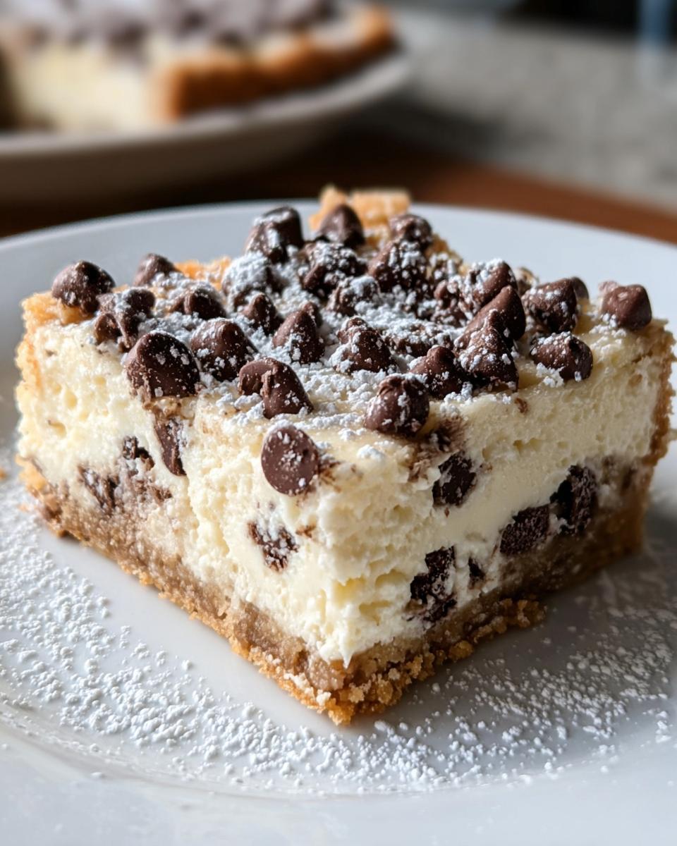 Cannoli Cheesecake Bars - detail 1