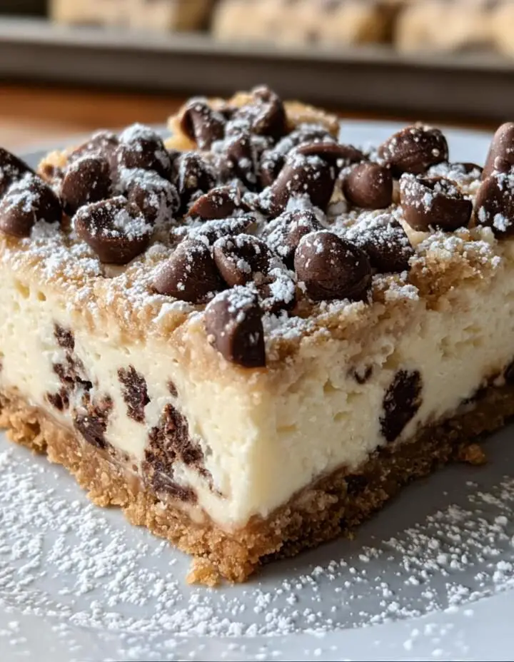 Cannoli Cheesecake Bars