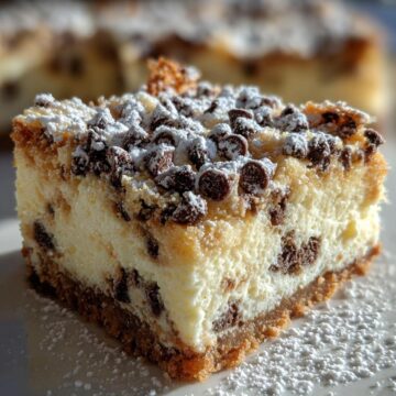 Cannoli Cheesecake Bars