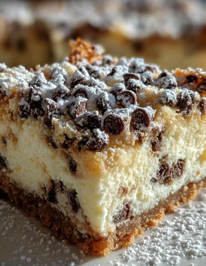 Cannoli Cheesecake Bars