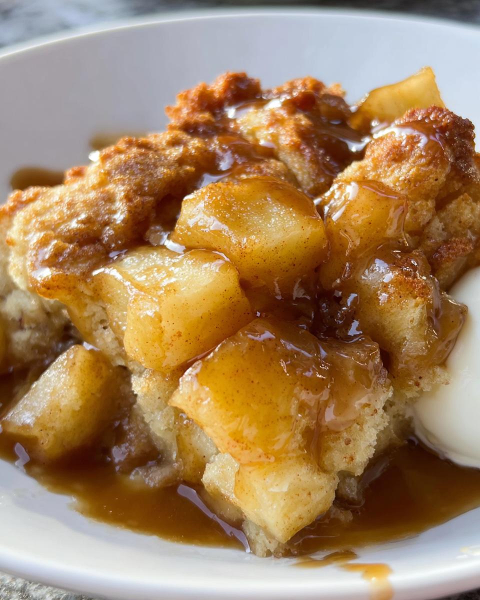 Caramel Apple Cobbler - detail 1