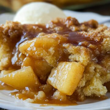 Caramel Apple Cobbler