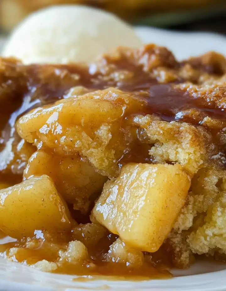 Caramel Apple Cobbler