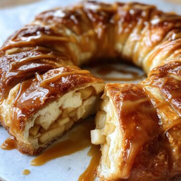 Caramel Apple Cream Cheese Crescent Ring