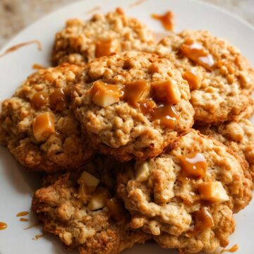 Caramel Apple Oatmeal Cookies