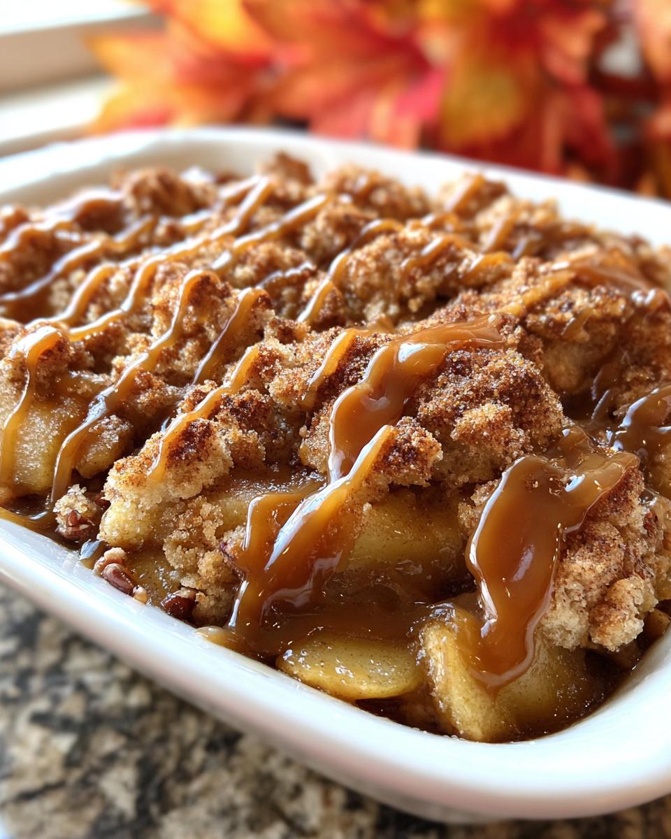 Caramel Apple Pecan Cobbler - detail 2