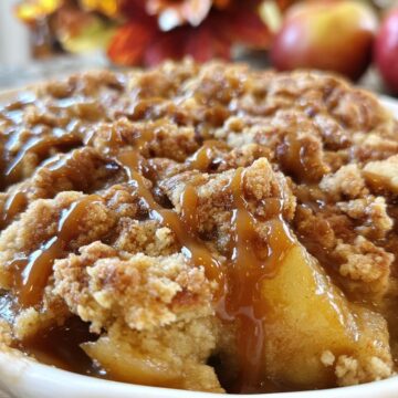 Caramel Apple Pecan Cobbler