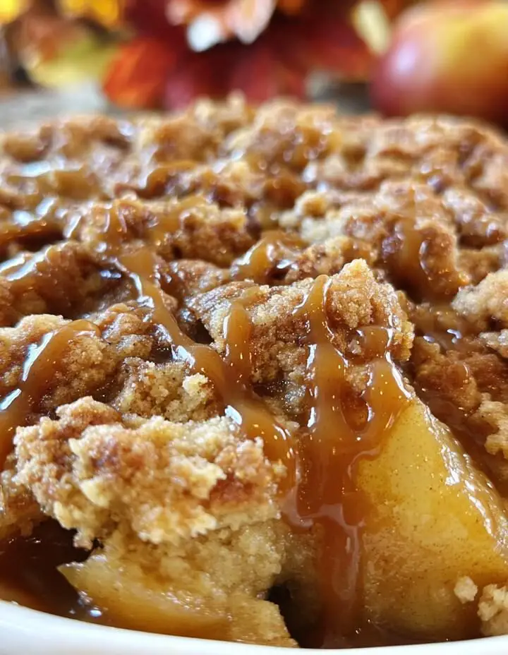 Caramel Apple Pecan Cobbler