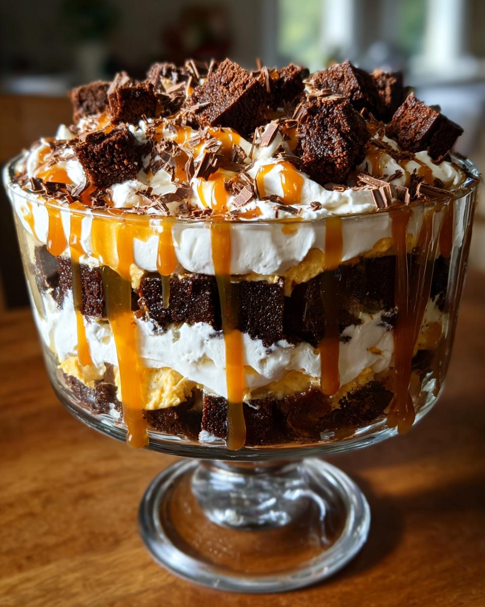Caramel Cheesecake Brownie Trifle Delight - detail 1