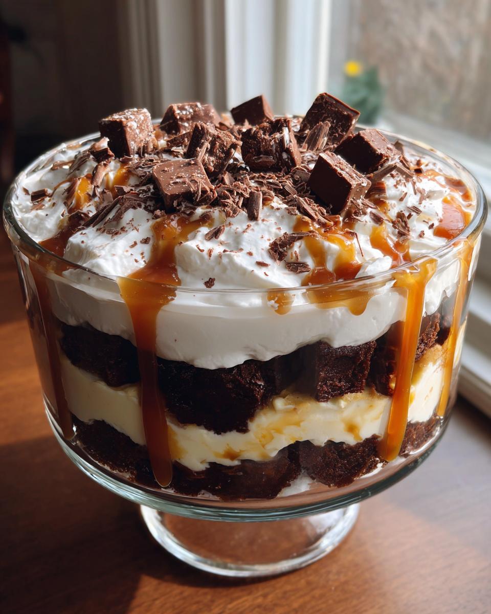 Caramel Cheesecake Brownie Trifle Delight - detail 3