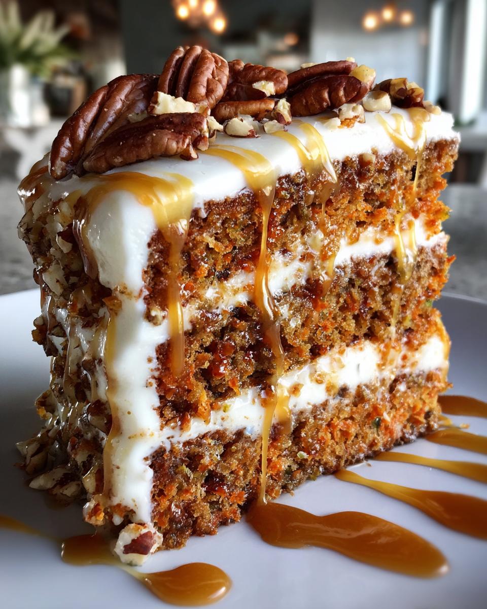Caramel Pecan Carrot Heaven Cake - detail 1
