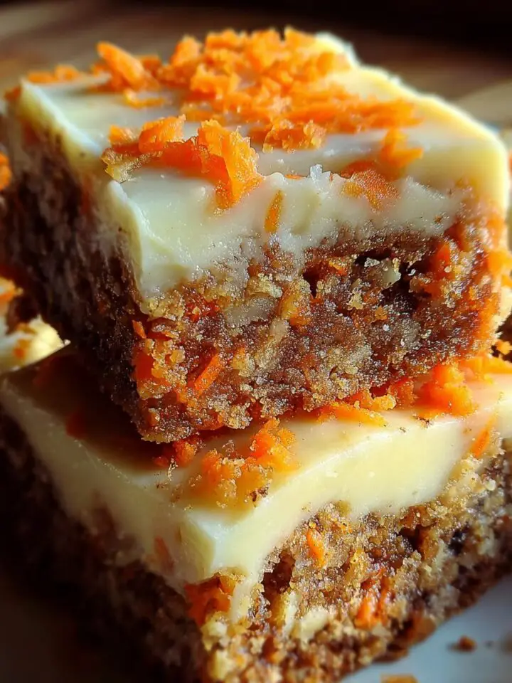 Carrot Cake Cream Cheese Bars