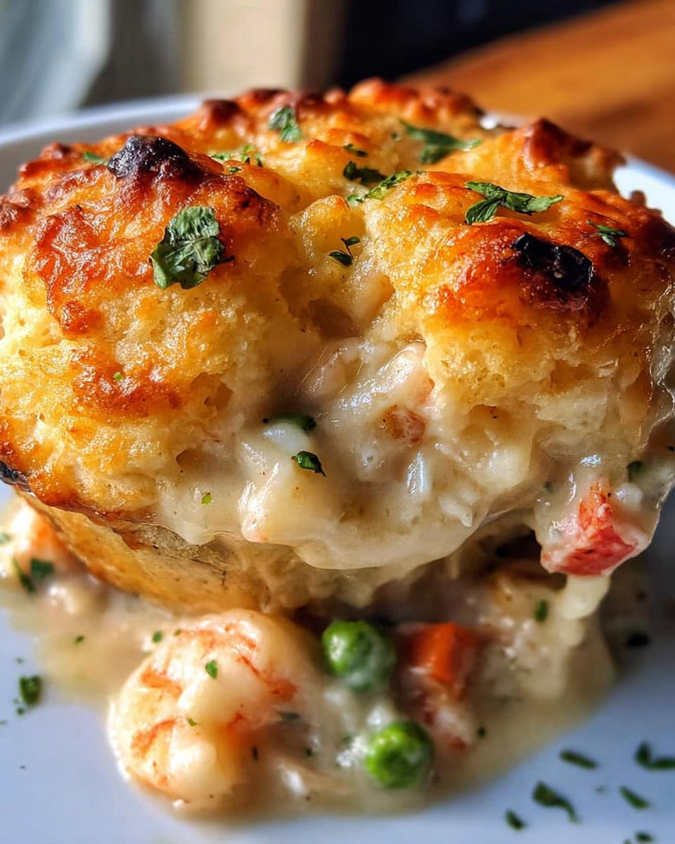 Cheddar Bay Biscuit Seafood Pot Pie - detail 1