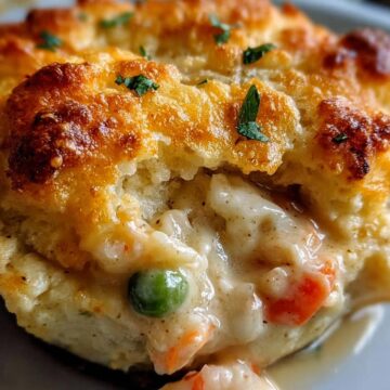 Cheddar Bay Biscuit Seafood Pot Pie