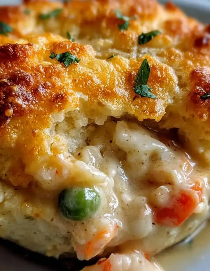 Cheddar Bay Biscuit Seafood Pot Pie