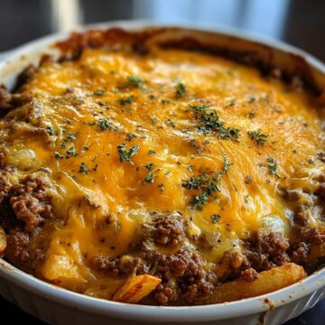 Cheeseburger French Fry Casserole