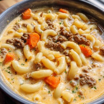 Cheeseburger Macaroni Soup