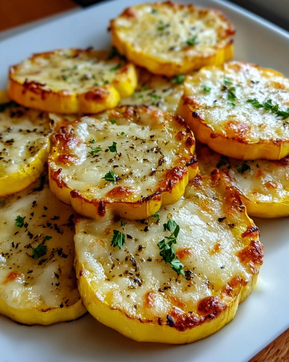 Cheesy Baked Squash Rounds - detail 1