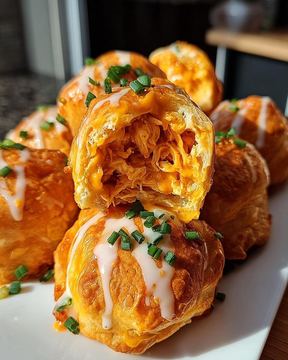 Cheesy Buffalo Ranch Chicken Bombs - detail 2