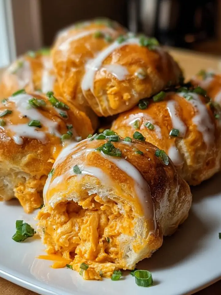 Cheesy Buffalo Ranch Chicken Bombs