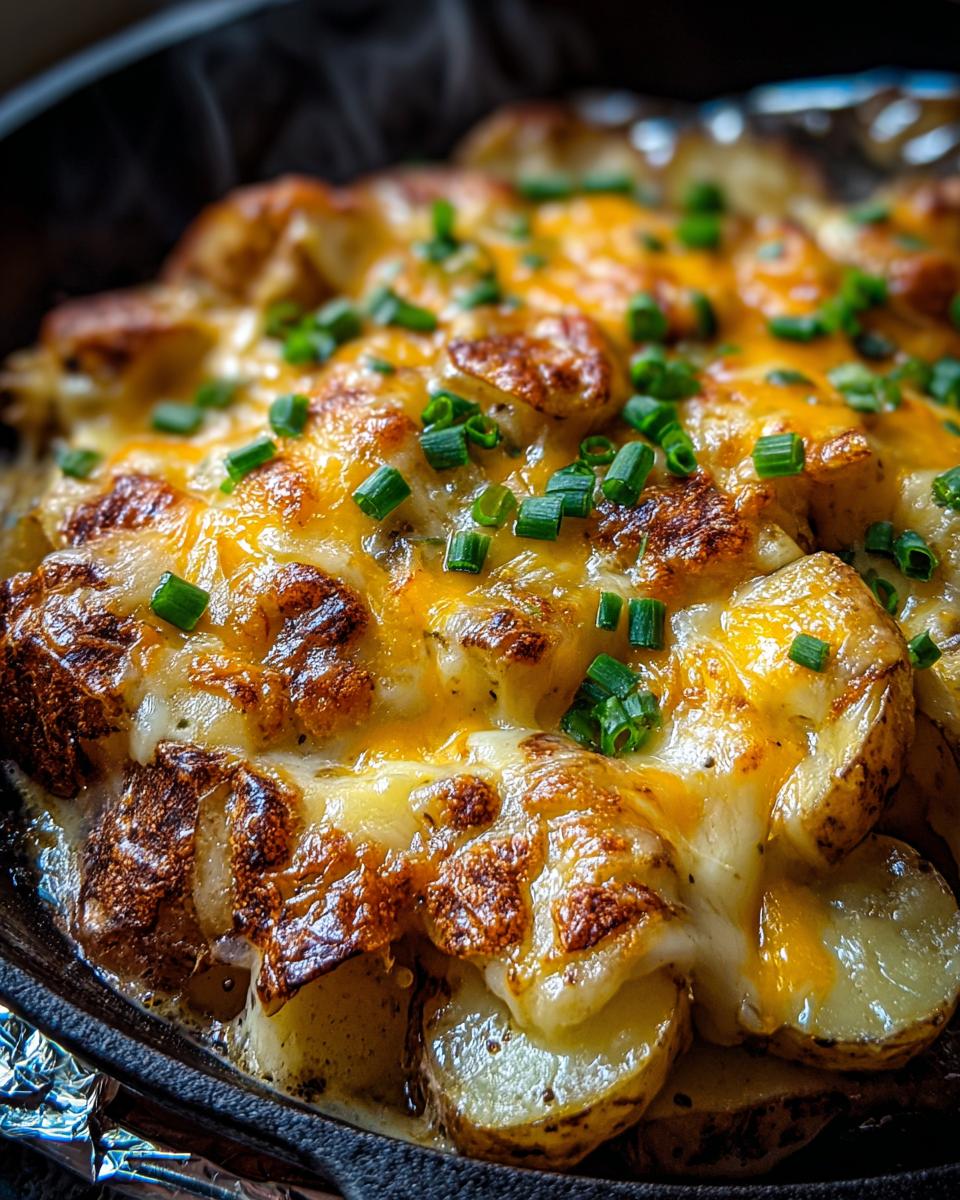 Cheesy Campfire Potatoes - detail 2