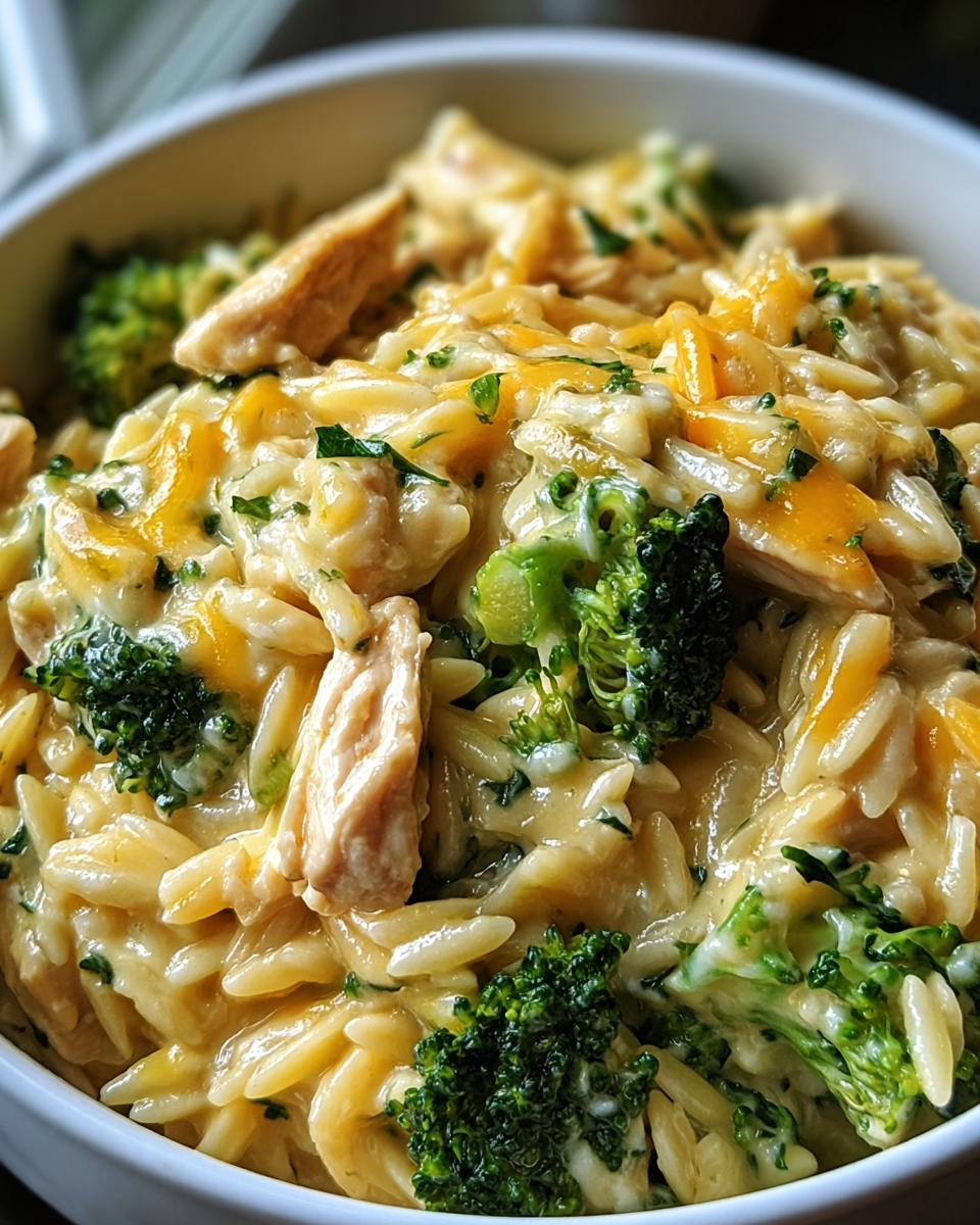 Cheesy Chicken Broccoli Orzo - detail 2