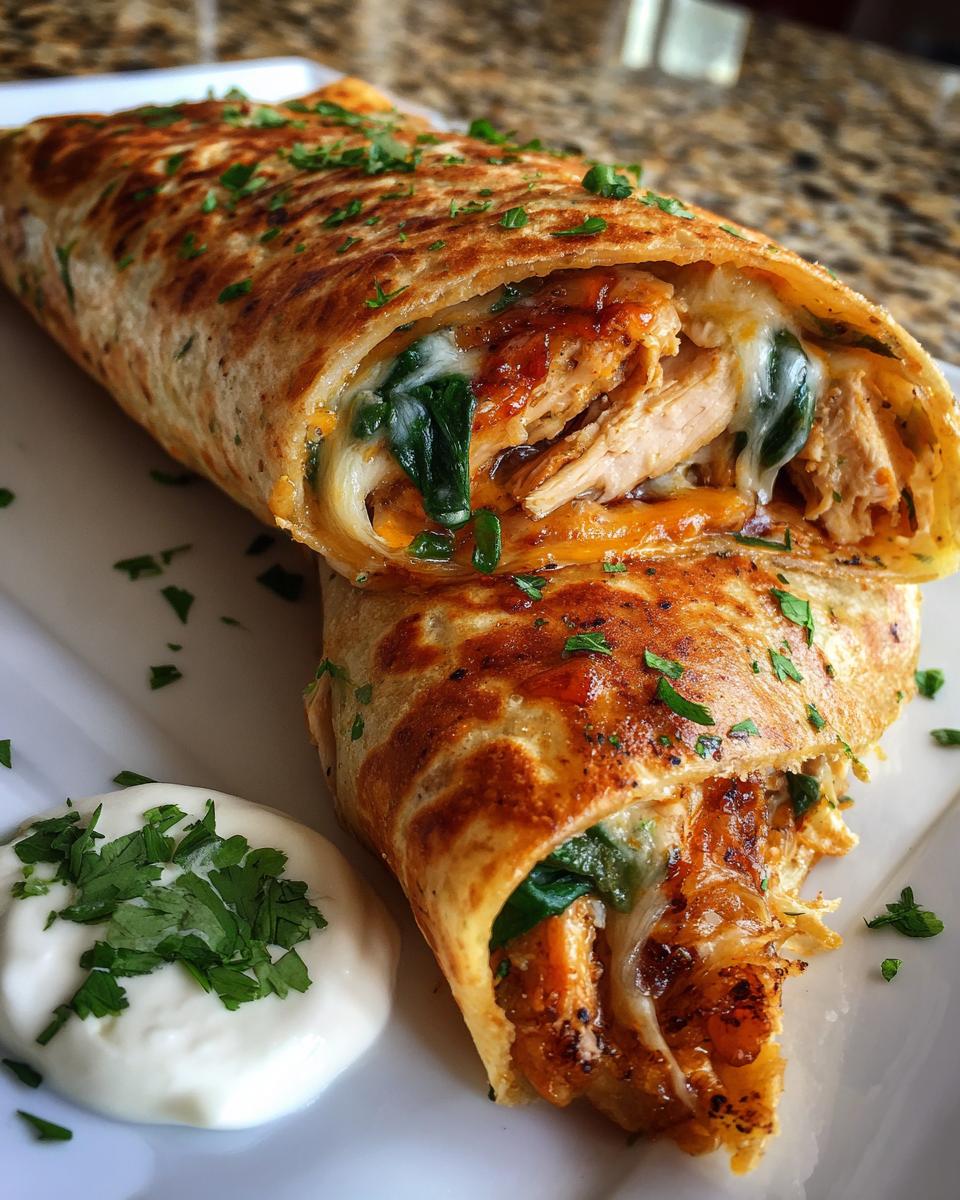 Cheesy Chicken Garlic Wraps - detail 1