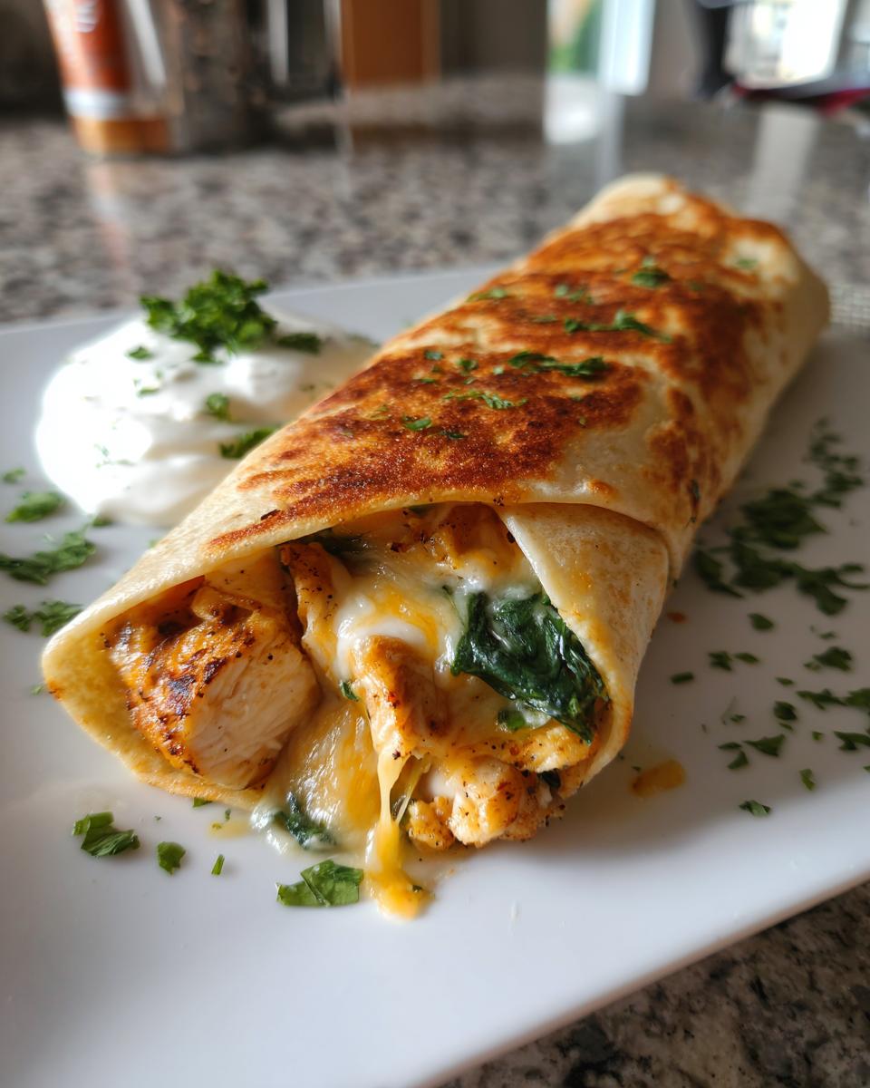 Cheesy Chicken Garlic Wraps - detail 3