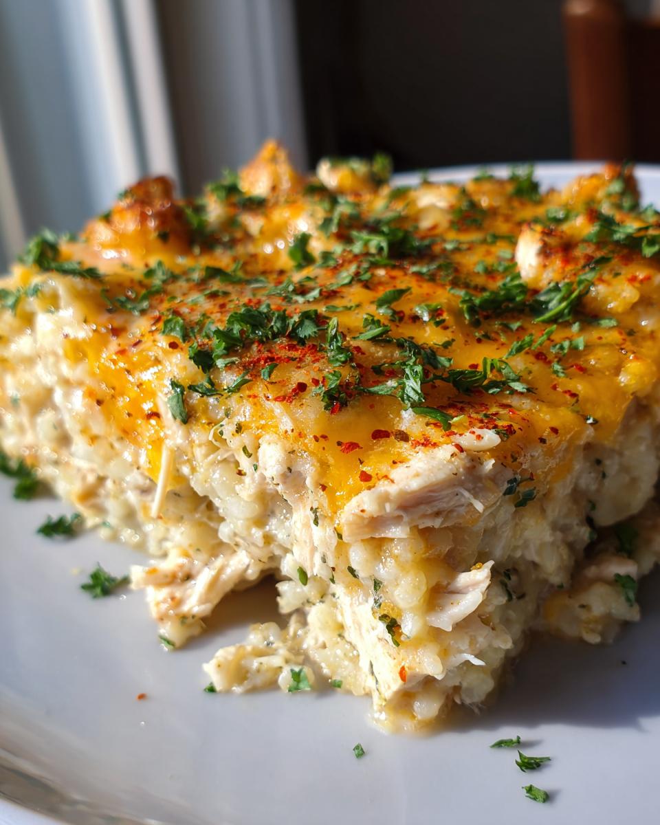 Cheesy Chicken Riced Cauliflower Casserole - detail 1