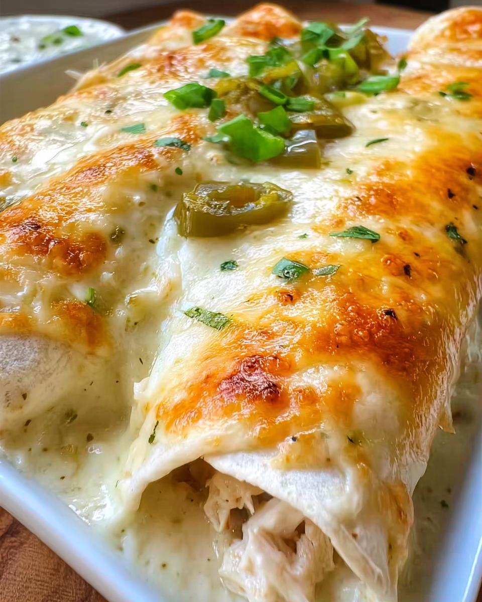 Cheesy Creamy White Chicken Enchiladas - detail 1