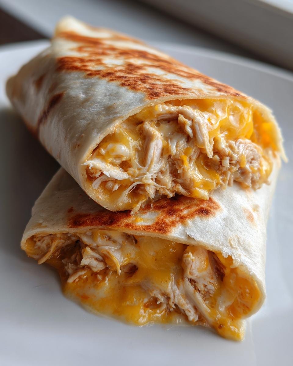 Cheesy Garlic Chicken Wraps - detail 1