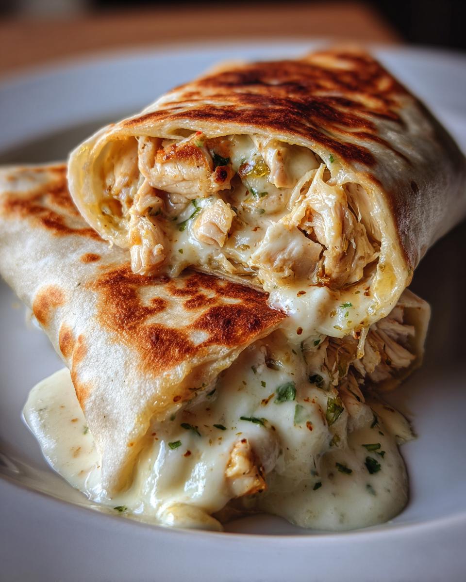 Cheesy Garlic Chicken Wraps - detail 3