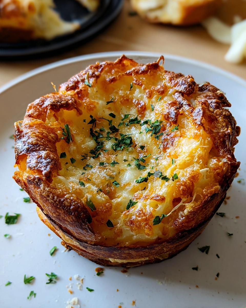 Cheesy Garlic Cruffin - detail 2