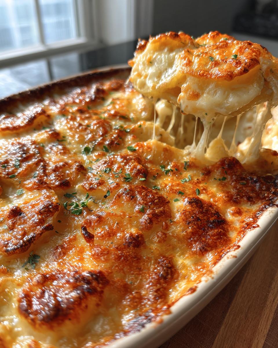 Cheesy Garlic Scalloped Potatoes - detail 3