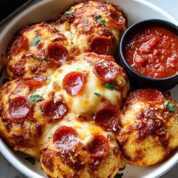 Cheesy Pepperoni Pizza Bombs